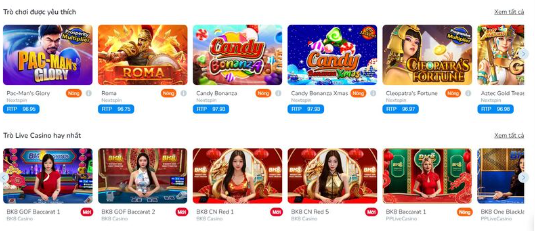 Người chơi vào link truy cập mới nhất của BK8 để chơi game